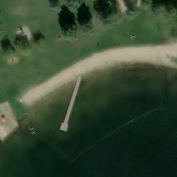 Sand Volleyball Court — aerial view