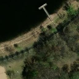Round Lake Sand Volleyball Courts — aerial view