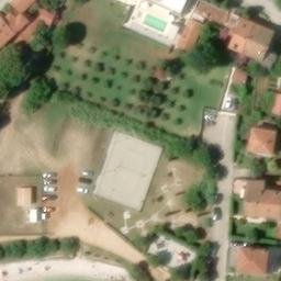 Sand Volleyball Court — aerial view