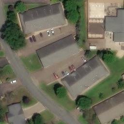 Menomonie Beach Volleyball Court #1 — aerial view
