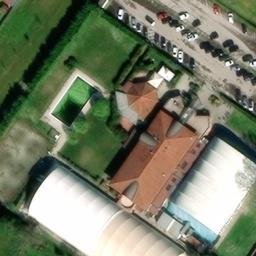 Sand Volleyball Court — aerial view