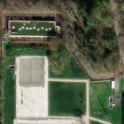 Sand Volleyball Court — aerial view