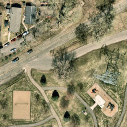 Inver Grove Heights Beach Volleyball Court #2 — aerial view