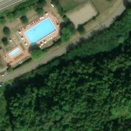 Sand Volleyball Court — aerial view
