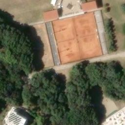 Sand Volleyball Court — aerial view