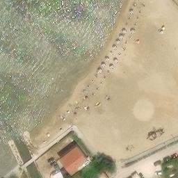 Sand Volleyball Court — aerial view