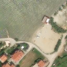 Sand Volleyball Court — aerial view