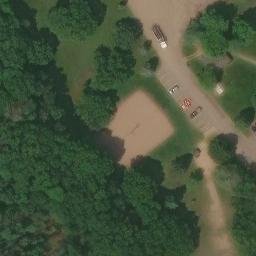 North Side Hill Beach Volleyball Court #1 — aerial view