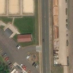 Eau Claire Beach Volleyball Court #6 — aerial view