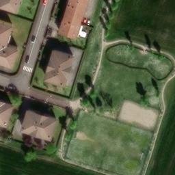 Sand Volleyball Court — aerial view