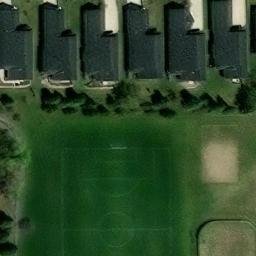 Sand Volleyball Court in Shakopee, MN — aerial view