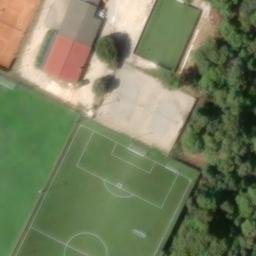 Sand Volleyball Court — aerial view