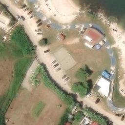 Sand Volleyball Court — aerial view