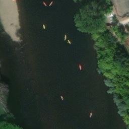 Sand Volleyball Court — aerial view