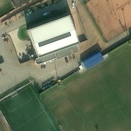 Sand Volleyball Court — aerial view