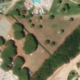 Sand Volleyball Court — aerial view