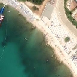 Sand Volleyball Court — aerial view