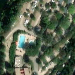 Sand Volleyball Court — aerial view