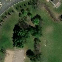 Bloomington Beach Volleyball Court #1 — aerial view