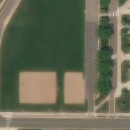 Eau Claire Beach Volleyball Court #5 — aerial view