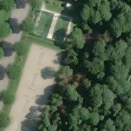 Sand Volleyball Court — aerial view
