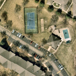 Burnsville Beach Volleyball Court #9 — aerial view