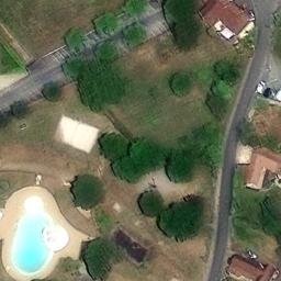 Sand Volleyball Court — aerial view