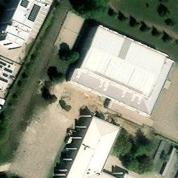 Sand Volleyball Court — aerial view