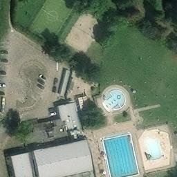 Sand Volleyball Court — aerial view
