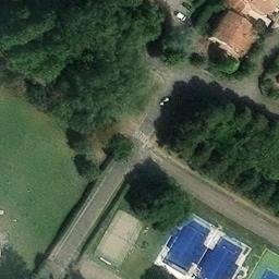 Sand Volleyball Court — aerial view