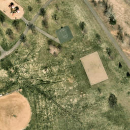 Meadows Park Volleyball Court — aerial view