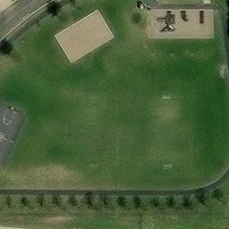 Savage Beach Volleyball Court #1 — aerial view