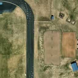 Nininger Beach Volleyball Court #1 — aerial view