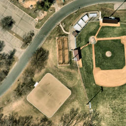 Burnsville Beach Volleyball Court #6 — aerial view