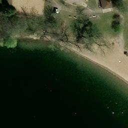 Prior Lake Beach Volleyball Court #2 — aerial view