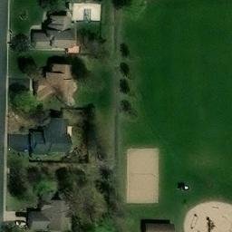Spring Lake Beach Volleyball Court #5 — aerial view