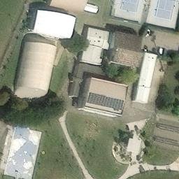 Sand Volleyball Court — aerial view