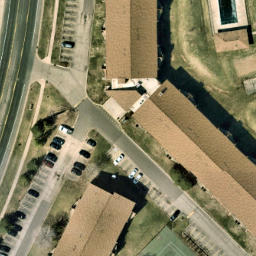 Burnsville Beach Volleyball Court #5 — aerial view