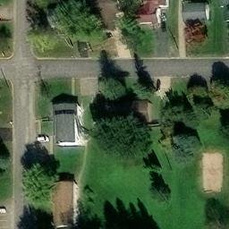 Ellsworth Beach Volleyball Court #3 — aerial view