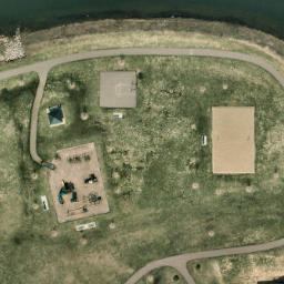 Apple Valley Beach Volleyball Court #2 — aerial view