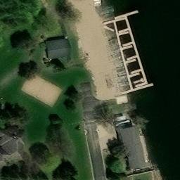 Spring Lake Beach Volleyball Court #2 — aerial view