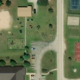 Fairview Beach Volleyball Court #3 — aerial view