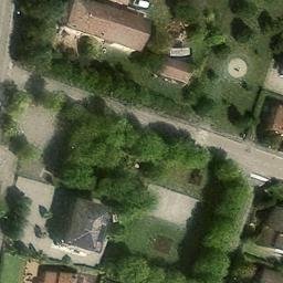 Volleyball Court near Panzano — aerial view
