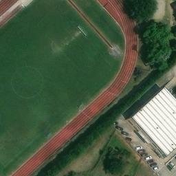 Sand Volleyball Court — aerial view
