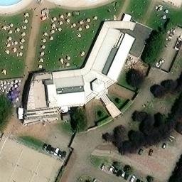 Beach volley — aerial view