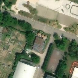 Sand Volleyball Court — aerial view
