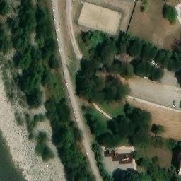 Sand Volleyball Court — aerial view