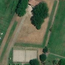 Sand Volleyball Court — aerial view