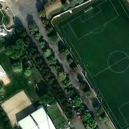 Sand Volleyball Court — aerial view