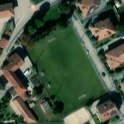 Sand Volleyball Court — aerial view